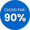 Choisi par 90%